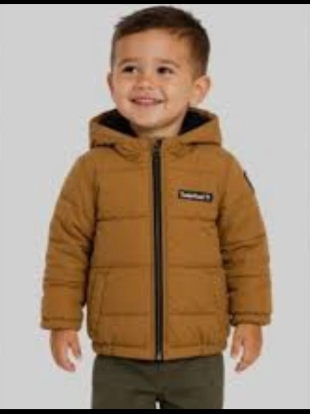 Timberland Kids Hooded Puffer Jacket - Tan